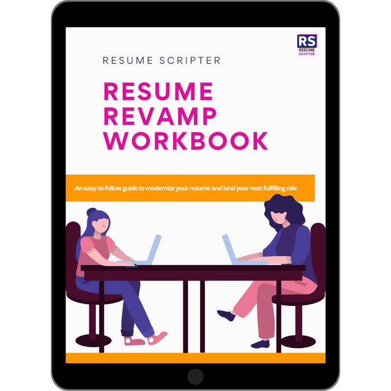 Resume Revamp Workbook Tablet Image